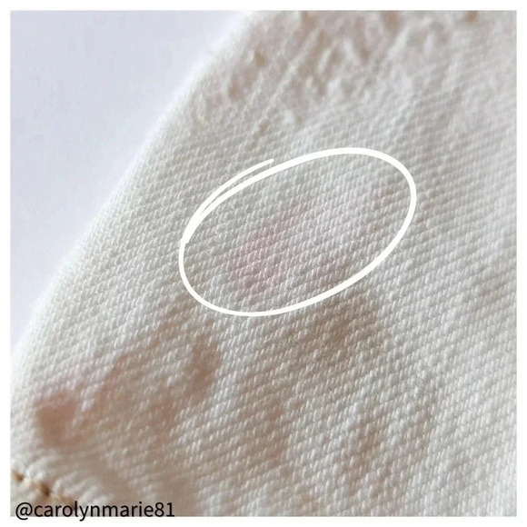 PENCEY OffWhite Denim Stud Embellished Moto Jacket Size M 100% Cotton Asymmetric - Picture 3 of 12